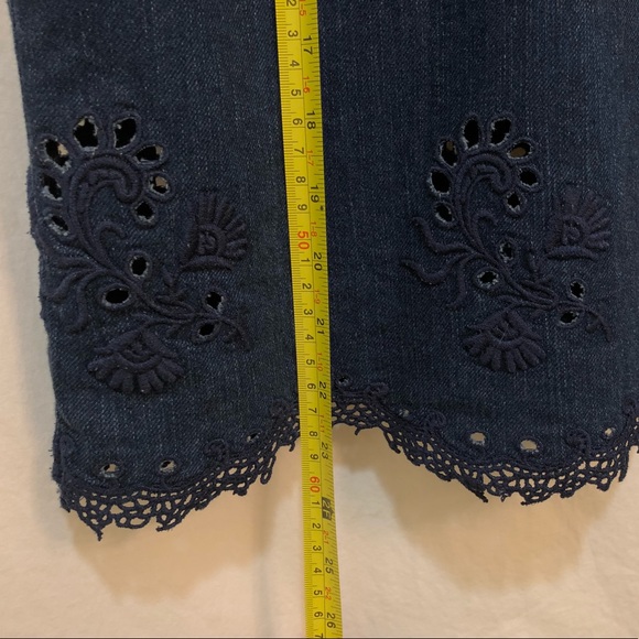 Madewell Soft Denim Lace Trim Tank - Picture 6 of 8